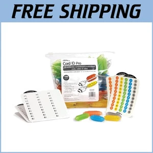 100 Count Reusable Cable Labels with 5 Assorted Colors - Simplify Identification - Afbeelding 1 van 10