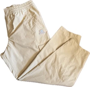 Pantalone cargo Champion tessuto elasticizzato Sandrock Tan uomo L ricamato logo C usato in ottime condizioni - Foto 1 di 11