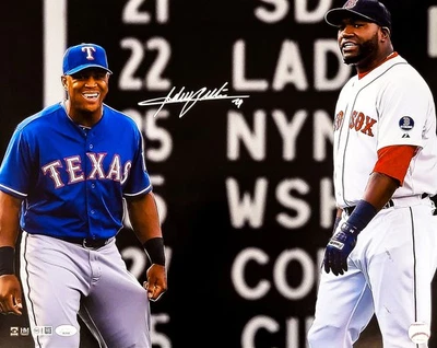 Adrian Beltre Autographed Signed 16x20 Photo Texas Rangers David Ortiz JSA - Image 1 of 4