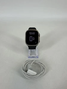 Apple Watch (Ultra 2) 49 mm Titanio Natural (LTE) Correa Océano Negro - Excelente  - Imagen 1 de 5