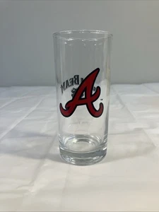 Bicchiere trasparente Jim Beam Atlanta Braves Baseball 12 oz 5,75" BDA/MLB 2022 - Foto 1 di 8