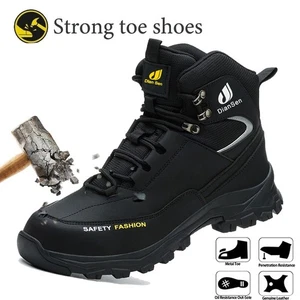 Indestructible Mens Work Boots Steel Toe Safety Shoes Waterproof Non Slip Boots - Picture 1 of 20