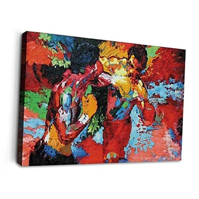 Fchen Art Boxing Poster Poster Boxing Sports Colorful Canvas Wall Art Movie  - Изображение 1 из 4