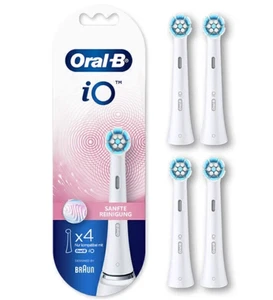 4x Testine Oral-B iO Gentle Clean Bianche Ricambi Originali Spazzolino 4 pz - Foto 1 di 3