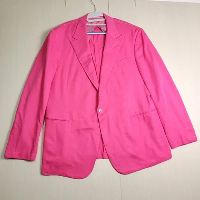 Chaqueta de gabardina de seda hecha a mano Ralph Lauren etiqueta púrpura Kent para hombre 42L $5495 Foto 1 de 4