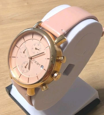 JOOP! 101772805 Chronograph Ladies' Watch Gold Rose Wristwatch Leather Strap Quartz - Image 1 of 4