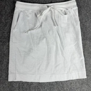 Tommy Bahama Falda Mujer Blanca Línea A Pull On Elastizado Tejido Informal Corbata Frontal XXS - Imagen 1 de 10
