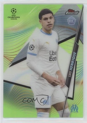 2020-21 Topps Finest UCL Green Refractor /99 Luis Henrique #3 Rookie RC - Image 1 of 2