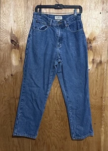 Vintage LL Bean Damenjeans 10 PET blau Fleece gefüttert hoher Bund Denim Relax Fit - Bild 1 von 12