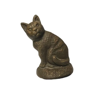 Vintage Cast Iron Cat Door Stop Bookend 7.25" - Picture 1 of 4