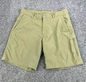 The North Face Shorts Mens 32 Green Nylon Camping Hiking Zip Pocket Lightweight - Picture 1 of 11
