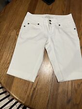 Arizona Jeans women's white denium bermuda shorts size 6 preowned