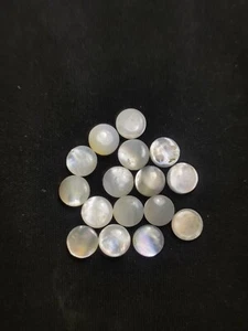Natural Mother of Pearl Round Cabochon Gemstone - Picture 1 of 7