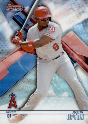 Bowman Best Chrome Refractor 2018 Los Angeles Angels - Justin Upton #39 Foto 1 de 2