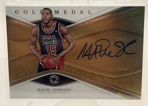 2019-20 Opulence Gold Medal Autographs- Magic Johnson /79 Lakers Legends LP 1/1 - Picture 1 of 1