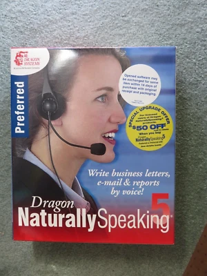 Dragon Naturally Speaking 5 Preferred ~ NEW/UNOPENED - Image 1 of 3