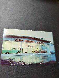 MI St Ignace 1959 Jerry Mahoney Pontiac GMC Olds Business Card 2.25x3.5 BC7