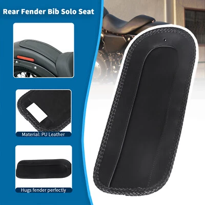 Motorcycle PU Rear Fender Bib Solo Seat Fit For Harley Fatboy Tour Glide Softail - Image 1 of 4