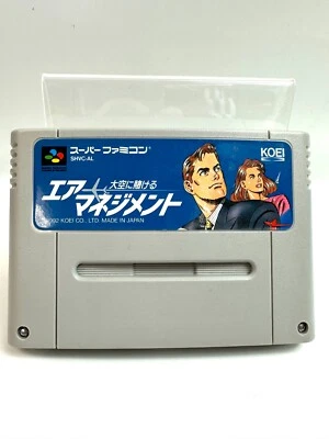 SNES Aerobiz Air Management Ōzora ni Kakeru Super Famicom SFC JAPAN TEST WORKING - Image 1 of 4