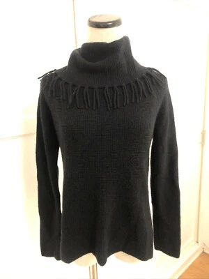 Kinross Suéter Cachemir Cuello Tortuga Con Flecos Mujer’s Talla XS Foto 1 de 4