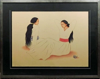 R.C.Gorman "Pulsera de Shoshana" Litografía ORIGINAL OBRA DE ARTE enmarcada HAZ UNA OFERTA Foto 1 de 4