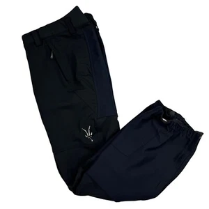 IBEX Climawool Softshell Black/Navy Outdoors Snow Ski Pants Men's Size Small - Picture 1 of 14