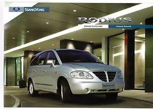 Ssangyong Rodius 270 XDi 2005-07 UK Market Sales Brochure - Picture 1 of 1