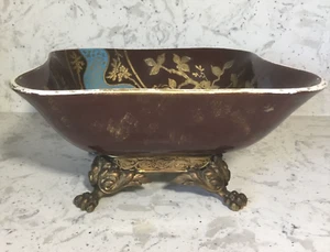 Antike niederländische Maastricht Keramik Ormolu Schüssel Petrus Regout 1836 - Bild 1 von 15