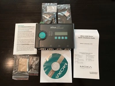 1pc MOXA NPORT 5410 RS-232Serial Port DB9 Male, New in box! Fast Shipping - Image 1 of 2