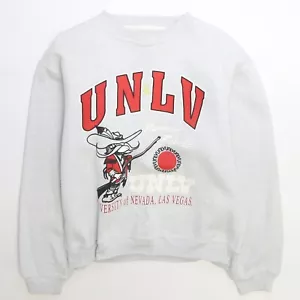 Felpa girocollo vintage UNLV Runnin' Rebels taglia media anni 90 NCAA - Foto 1 di 5