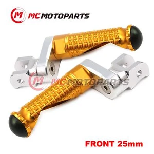 For Ducati Monster S4R 03-06 05 04 MPRO 25mm Extended GOLD Front Foot Pegs - Picture 1 of 6