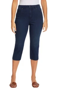 Gloria Vanderbilt Womens Amanda Capri Navy Park City - Picture 1 of 2