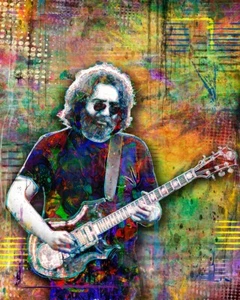Jerry Garcia Of The Grateful Dead 16x20in Tribute Poster The Dead Free Shipping - Picture 1 of 7