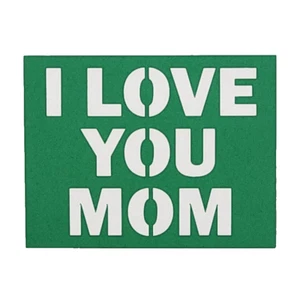 Handmade Happy Mother's Day Greeting Card I Love You Mom Green Blank  - Picture 1 of 6
