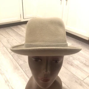 Borsalino Alessandria Men's Fedora Hat Tan Vtg Size 6 7/8 - Picture 1 of 8