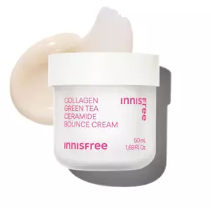 Innisfree Collagen Green Tea Ceramide Bounce Cream 50ml Moisturizing K-Beauty - Picture 1 of 10