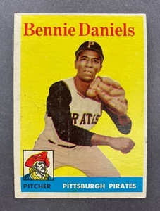 1958 Topps #392 Bennie Daniels RC (Pittsburgh Pirates) ¡Novato!    (A) - Imagen 1 de 2
