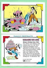 Walt Disney SkyBox Family Portraits Card #150 Mickey's Birthday Party 1942