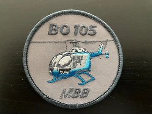 Authentic Vintage BO 105 MBB Helicopter Embroidered Patch - Picture 1 of 3