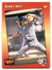 Bobby Witt 1992 Triple Play #154 Texas Rangers BASEBALL