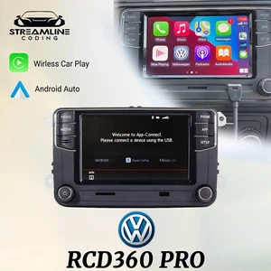Android Auto RCD360PRO RCD330 MIB Carplay CarRadio For VW Golf 5 6 Jetta MK5 MK6 - Picture 1 of 6