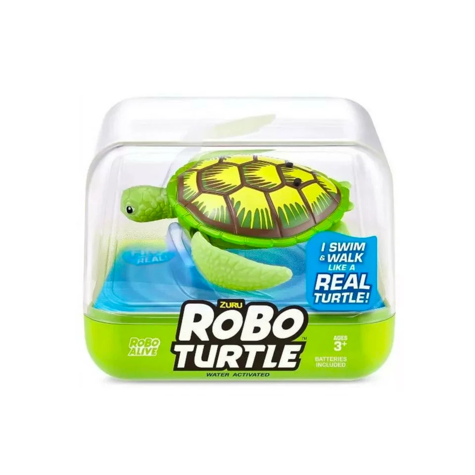 Zuru Robo Alive Robo Tortuga Robótica Nadadora, Verde, ¡NUEVO! Foto 1 de 1
