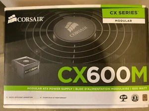 CX Series CX600M Bronze Certified Modular ATX PSU 600 Watt Power Supply - Picture 1 of 2