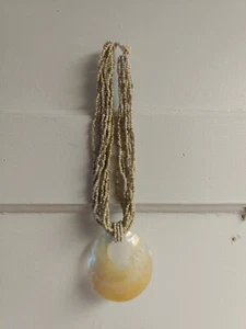 Boho Perlen Muschelkette - Bild 1 von 3
