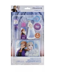 Nuevo Juego de Cosméticos Disney Frozen 2, Brillo Corporal, 2 Brillo Labial y Estuche Elsa - Imagen 1 de 2