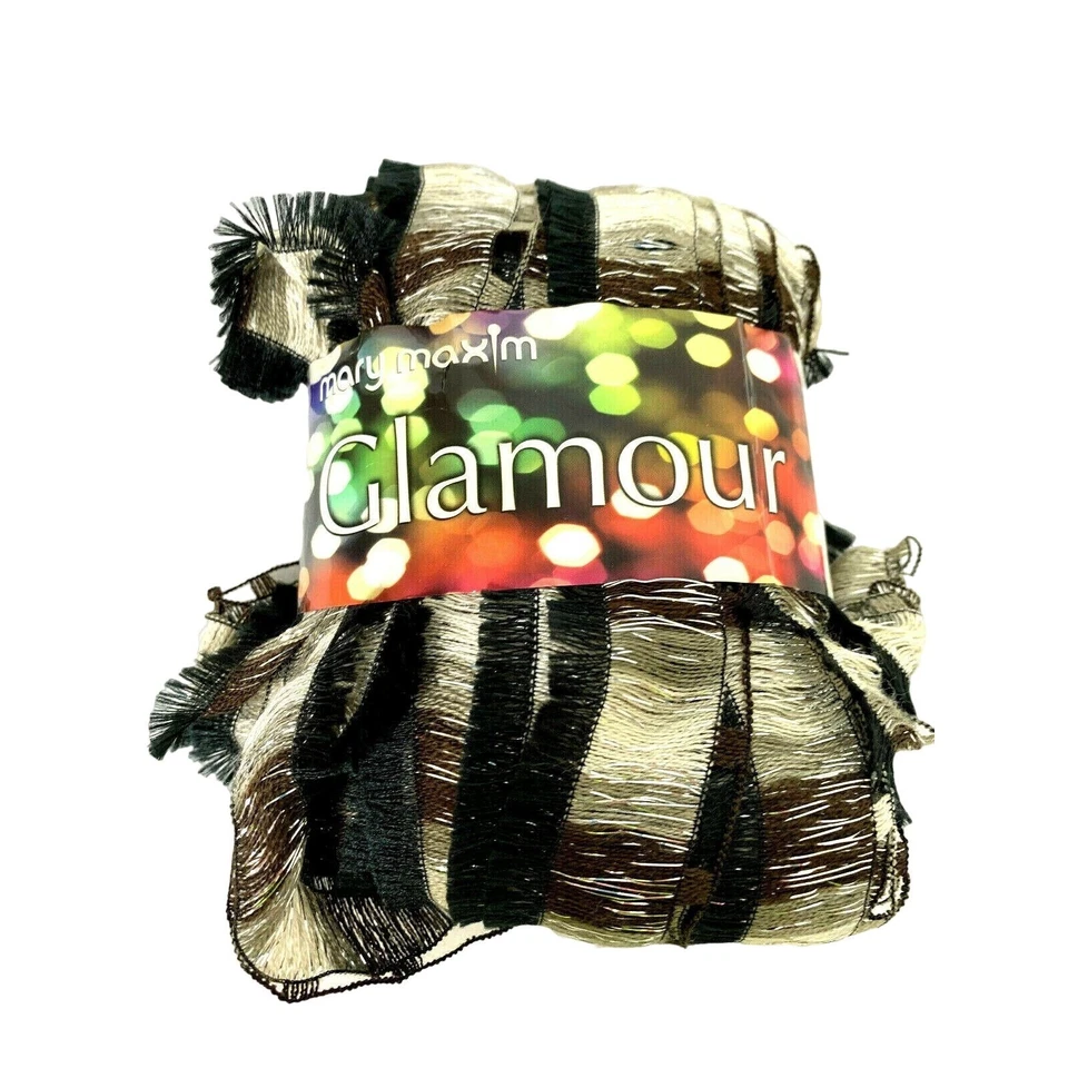 Cinta Mary Maxim Glamour Hilo Estrella Estampado Metálico 3.5 OZ AT170 Foto 1 de 4