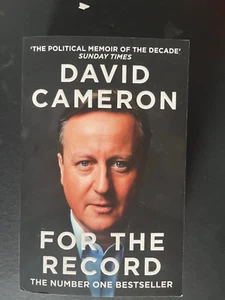 DAVID CAMERON - FORMER PRIME MINISTER - BRAND NEW SIGNED PAPERBACK BOOK - Picture 1 of 2