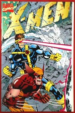 X-MEN #1E Fold Out Cover Jim Lee 1991 Marvel Comics