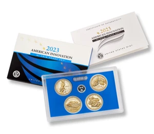 πΊπΈ 2023-S American Innovation $1 Coins Proof Set - Picture 1 of 5
