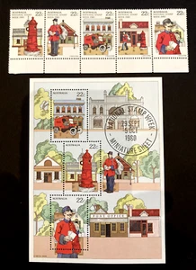 Australia - 1998 National Stamp Week Strip of 5 stamps + Mini Sheet Stamps MNH. - Picture 1 of 2